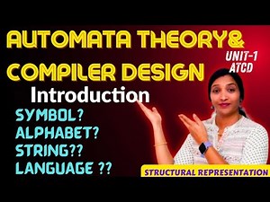 Automata theory & Compiler Design Basic Notations || How to study ATCD || #ATCDR23 #ATCDR22 ||