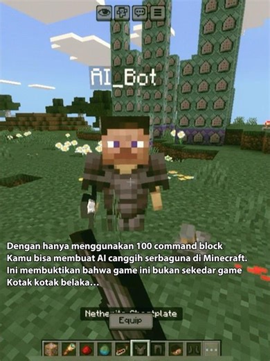 Membuat AI CANGGIH menggunakan 100 command block