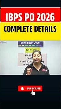 IBPS po 2026 Complete details #ytshorts #ibpspo