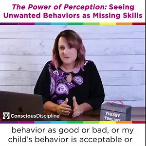 As we wrap up The Power of Perception this week, one last area of focus is our ability to see unwanted behaviors as missing skills. Learn more in this free webinar, "Tools for your Parenting Toolbox," with Certified Instructor Abbi Kruse: https://bit.ly/2taJw0v #iHeartCD | Conscious Discipline®
