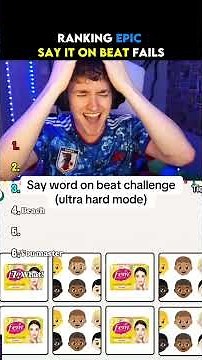 Ranking Funniest Say It On Beat Fails 😅💀