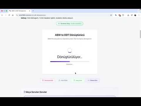 ABW to ODT Dönüştürücü | AbiWord Dosyalarını LibreOffice ODT Formatına Ücretsiz Çevirin