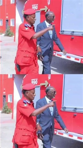 Wasiirka arimaha gudaha iyo amniga qaranka Mudane Cabdale Sandheere iyo Kormeerida laamaha Amniga.