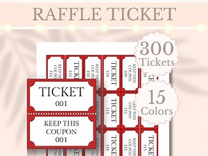 300 Numbered Raffle Ticket Printable Enter to Win Ticket Tombola Draw Slip Birthday Party Game Giveaway Entry Raffle Ticket Numbers 1-300 - Etsy