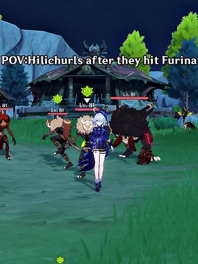 Hilichurl Encounter with Furina in Genshin Impact