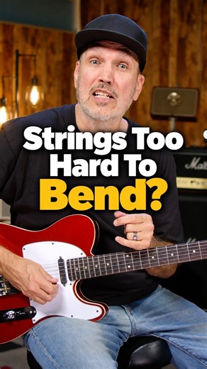 Are your strings too hard to BEND? Here's a tip. @RiffDimension