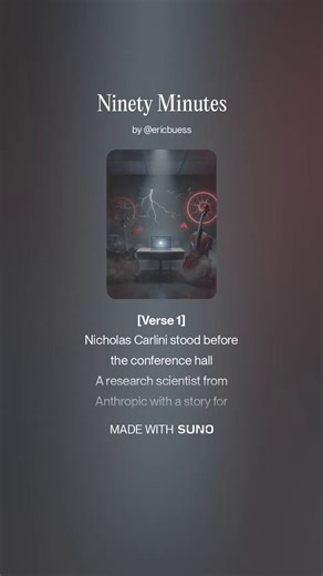 I used my personal Claude powered AI called Titus to control my computer. One of it's many tasks is to turn latest news into song so I can learn while I workout.This is from last week when Nicholas Carlini demoed the power of what was probably Mythos, right?Thank you, @AnthropicAI for the focus on AI Safety and protecting core assets ahead of what could be much more significant for the world than Y2K might have been without advanced notice. This is a opportunity to forge relationships with key p