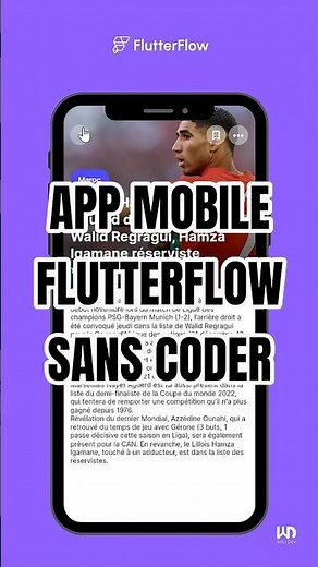 Créer une application SANS coder ? Oui, c’est possible 🚀. #flutterflow #firebase #ia #nocode