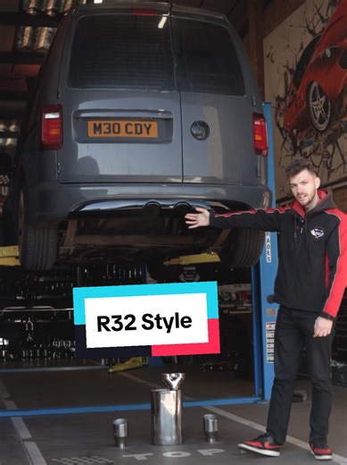 VW Caddy R32 Style Exhaust System Installation