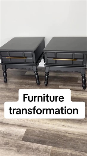 We found these two end tables at an estate sale for $10 each and couldn’t pass them up. They were solid, just… tired. So we brought them home, painted them black, swapped the hardware for gold, and let them breathe a little. Projects like this remind me why I love furniture flipping. There’s something satisfying about seeing the potential in something, putting in a little work, and watching it come back to life. Excited to make more time for this in 2026. More flipping, more creating, more fun a
