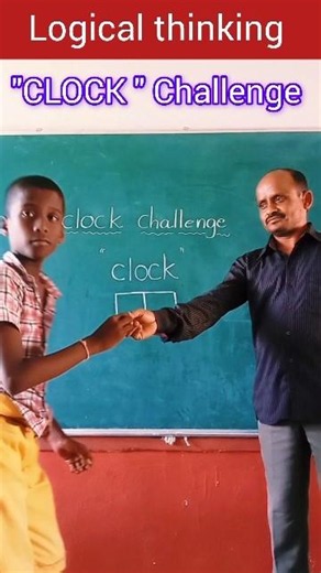 #logicalthinking#braintest #challenge.Clock word write in 2 boxes.#innovativeidea #school#actvities