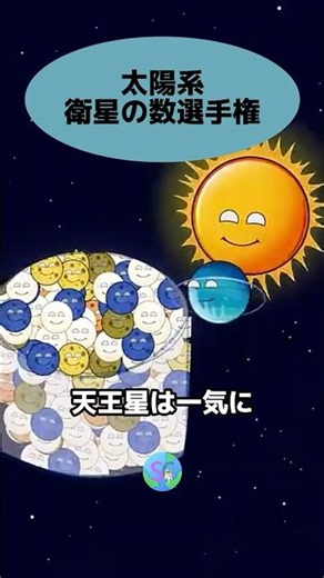太陽系の衛星の数選手権★ #宇宙 #宇宙の謎