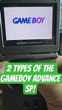 2 Types of the Gameboy Advance SP! #gameboyadvance #gameboy #retrogaming #nintendo #retro