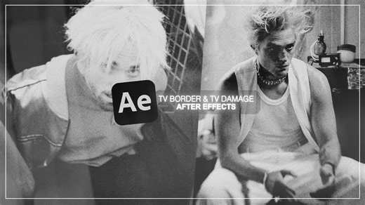 带电视损坏的电视边框教程 |After Effects
