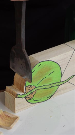 Coconut carving #woodworking #woodcarving
