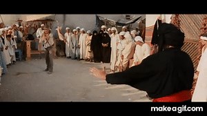 Knife to a gun fight on Make a GIF