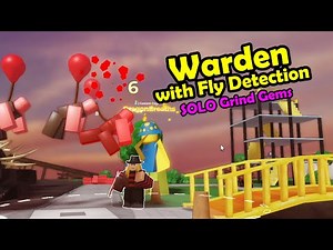 Tds Solo HC Hardcore WARDEN with Fly Detection - Tower Defense Simulator Roblox