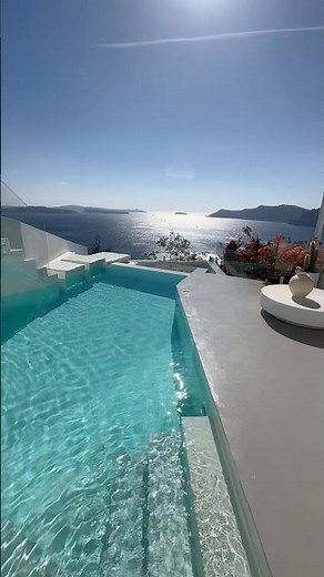 The Most Dreamlike Hotel Destination✨ #greece #santorini #summer #vacation #travel