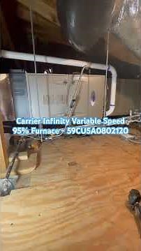Carrier Infinity Variable Speed 95% Furnace - 59CU5A080C2120 #hvac #airconditioning #heatingsystem