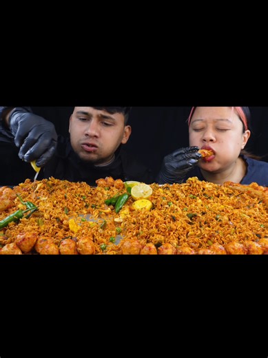 Fun Mukbang Challenge with my Husband 😋 #mukbangpari #mukbang #eatingshow