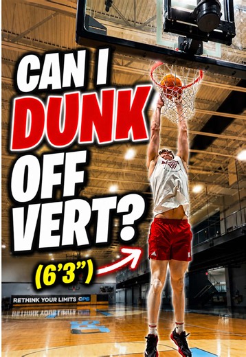 Can I dunk off straight vertical at 6’3”🤔 | Dunk