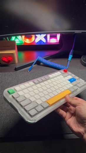 Nuphy Kick 75- retro gaming inspired keyboard! #keyboard #wfh #gamingkeyboard #unboxing #asmr
