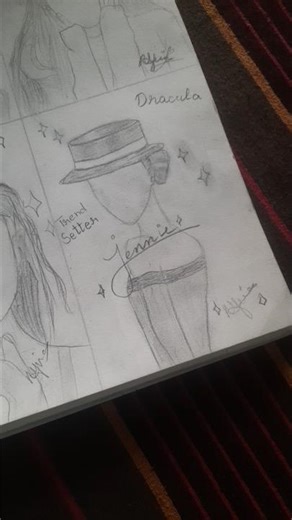 how to draw jennie from blackpink #jenniesketch #howtodrawjennie