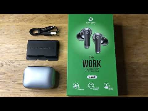 Raycon The Work Earbuds Classic Silver ANC Awareness Mode 3 Sound Profiles Review 3-9-23