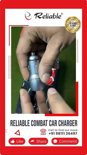 🚕 Long drive ka asli partner – Reliable Combat 145W Car Charger #caraccessories #carcharger