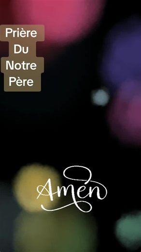 Notre Père qui es aux cieux, que ton nom soit sanctifié, que ton règne vienne, que ta volonté soit faite sur la terre comme au ciel. Donne-nous aujourd'hui notre pain de ce jour. comme nous pardonnons aussi à ceux qui nous ont offensés. Et ne nous laisse pas entrer en tentation, mais délivre-nous du mal. amen 🙏👑💜🕊💫✨️✝️ #CapCut #Évangile #Chrétiens #Jésus #prière