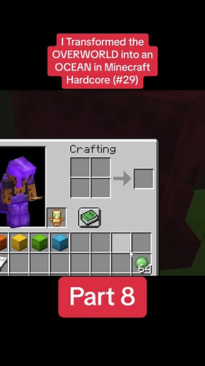 Transforming the Overworld into an Ocean | Minecraft Hardcore