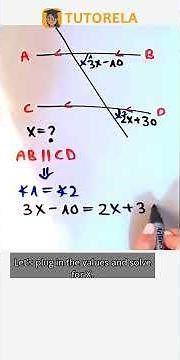 Solving for X: Parallel Lines & Corresponding Angles #Math #ParallelAndPerpendicularLines #Angles