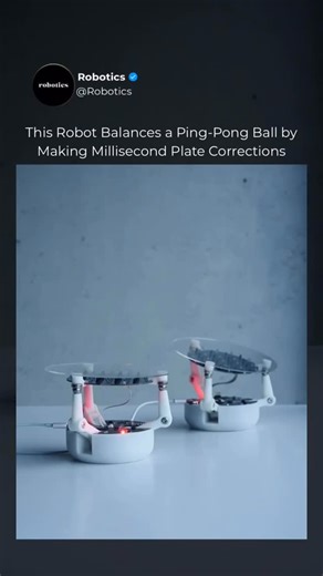 Robotics on Instagram: "Follow US (@ROBOTICS) to learn something NEW everyday 🚀 This robot doesn’t grab or hold anything, it balances. By constantly shifting its internal mass, it keeps an object stable on top using real-time sensing and control. A simple-looking demo that hides a surprisingly difficult balance problem running at millisecond speed. Media: @babot_project #ai #artificial #artificialintelligence #aiagents #chatgpt #openai #grok #business #machine #machines #factory #robot #robots 