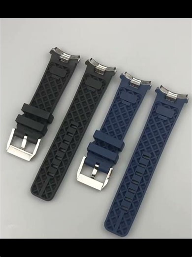 Replacement 22mm Blue Black Quick Release System Rubber Strap Wrist Watch Band For IWC Aquatimer 200