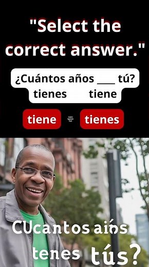 🧠 Do you know when to use "tienes" vs "tiene" in Spanish? #learnspanish #mexicanspanish #realspanish