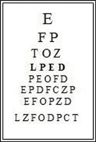 Demonstration of the Visual Activity: Human Anatomy and Physiology Practical