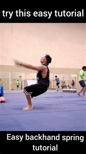 #video easy backhand spring ka tutorial #fitness #shorts