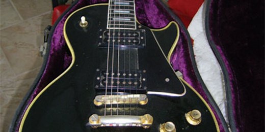 1968 Gibson Les Paul Custom Reissue Black Beauty Fretless Wonder