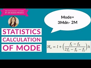 Statistics 14, Calculation of Mode for grouped data