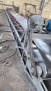 Belt conveyor national standard angle iron welded double-layer beam, durable and not deformed # conveyor manufacturer # belt conveyor # belt conveyor # conveyor belt | China. Conveying equipment factory