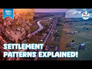 Settlement Patterns - Linear, Scattered, Nucleated | Kids Geography