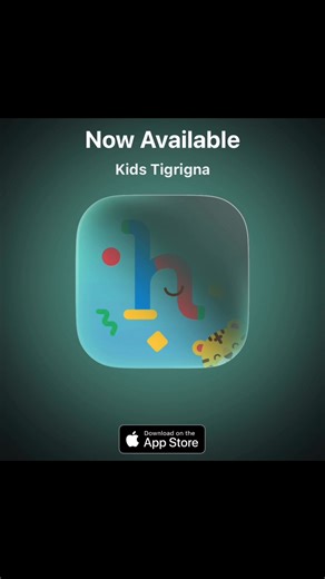 🎧 Kids Tigrigna is live on iPhone & iPad — Android next! https://apps.apple.com/us/app/kids-tigrigna/id6752921113?platform=ipad | Hahu News - ሀሁ መረጃ