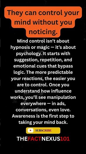 The Art of Mind Control Explained #DarkPsychology #MindControl