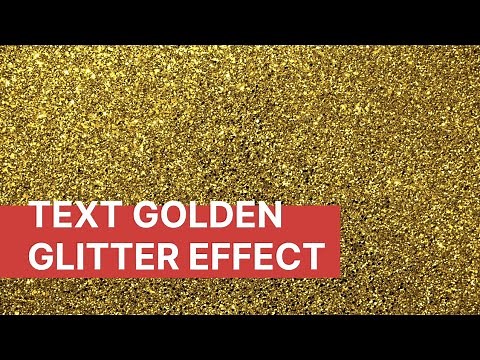 How To Make Golden Glitter Effect On Text In Illustrator