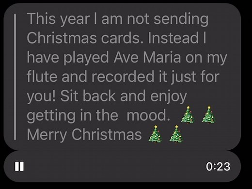 Ave Maria on my flute