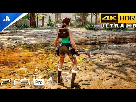 Fortnite (PS5 Pro) 4K 120FPS HDR Gameplay | Lara Croft Classic (Tomb Raider)