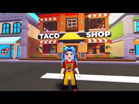 ItsFunneh! WORKING AT A TACO SHOP IN ROBLOX!