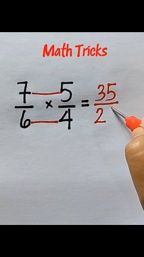 Multiplication of Fractions #math #basicmath #mathematics #mathtricks #mathtutor #mathchallenge #mathtechnique | Math Ideas