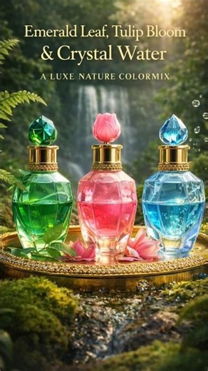 Emerald Leaf, Tulip Bloom & Crystal Water | A Luxe Nature ColorMix