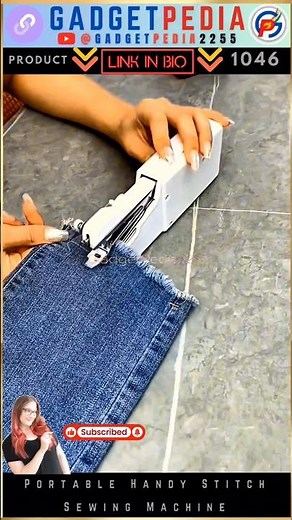"🧵 Game-Changer! Portable Handy Stitch Sewing Machine – Stitch Anytime, Anywhere! ✨🔥"